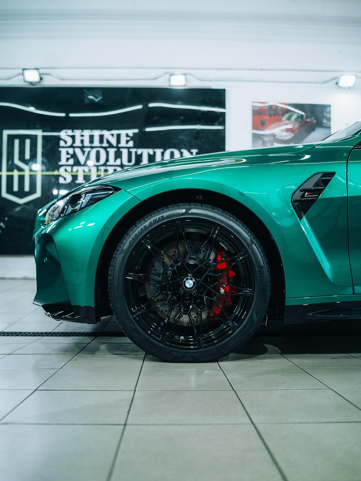 Maska BMW M4 po aplikacji folii PPF