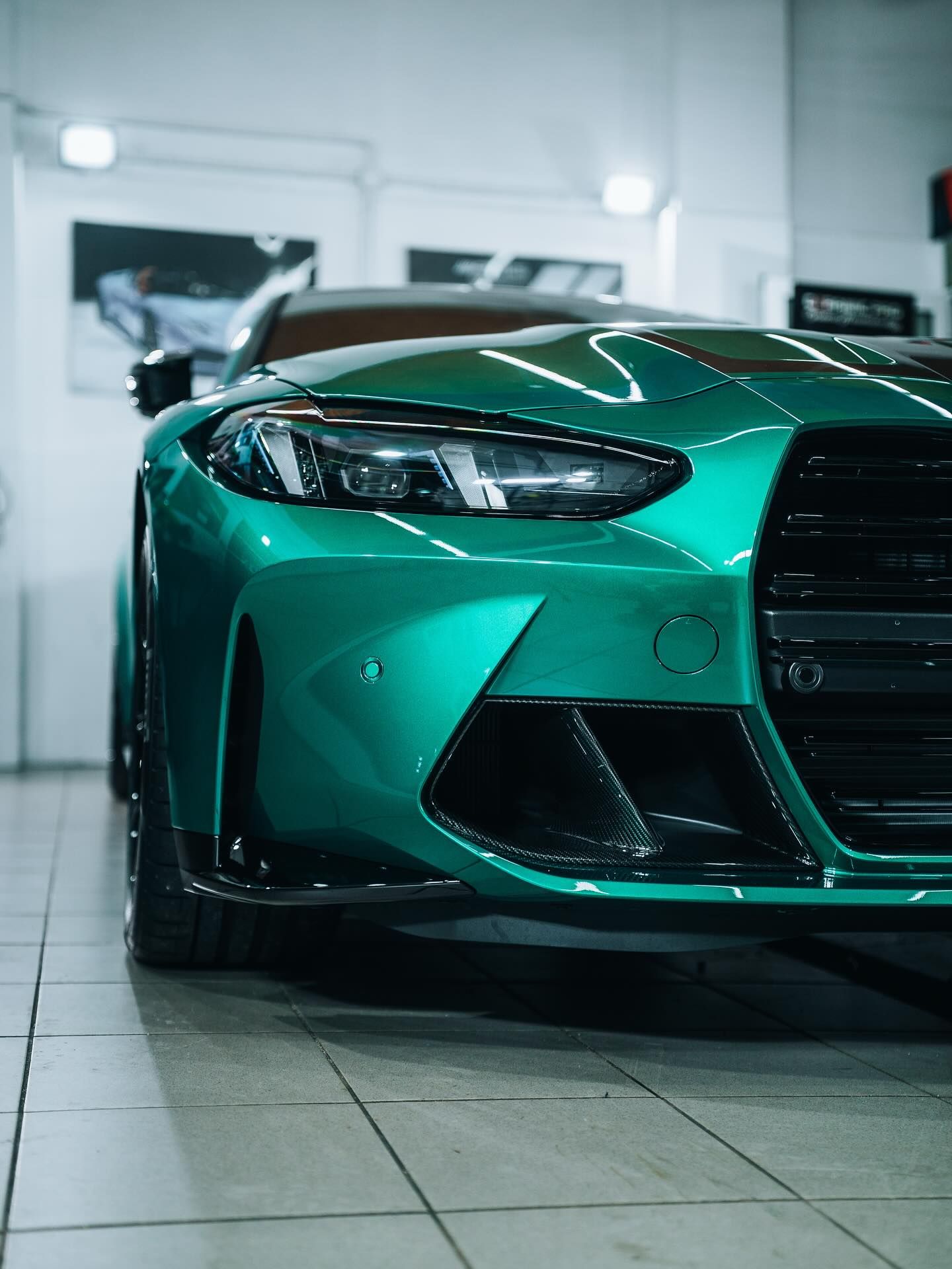 Lakier BMW M4 Competition po zabezpieczeniu powłoką ceramiczną