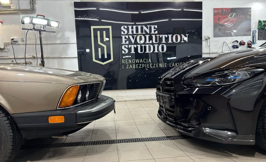 Wnętrze studia detailingu Shine Evolution Studio w Kielcach